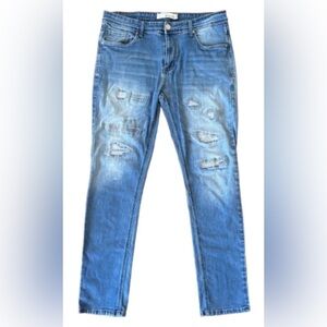 Refinery Republic Men’s distressed slim lg md rise jns SZ 34x32 Grunge Punk